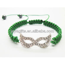 Bracelet shambala en alliage d'oeil en argent